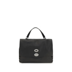 Zanellato Black Calf Leather Bos Taurus Shoulder Bag