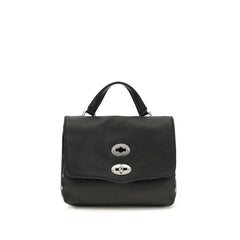 Zanellato Black Calf Leather Bos Taurus Shoulder Bag