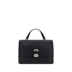 Zanellato Black Calf Leather Bos Taurus Shoulder Bag