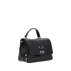 Zanellato Black Calf Leather Bos Taurus Shoulder Bag