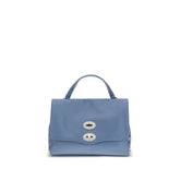 Zanellato Blue Calf Leather Bos Taurus Shoulder Bag