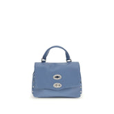 Zanellato Blue Calf Leather Bos Taurus Shoulder Bag