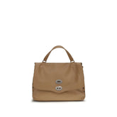 Zanellato Brown Calf Leather Bos Taurus Shoulder Bag