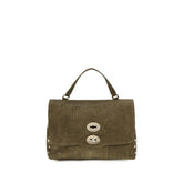 Zanellato Brown Suede Leather Shoulder Bag