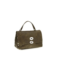 Zanellato Brown Suede Leather Shoulder Bag