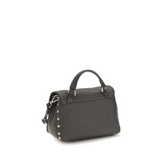 Zanellato Gray Calf Leather Bos Taurus Handbag