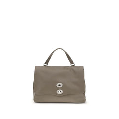 Zanellato Gray Calf Leather Bos Taurus Shoulder Bag