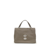 Zanellato Gray Calf Leather Bos Taurus Shoulder Bag