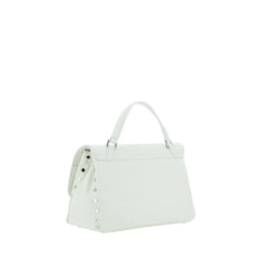 Zanellato White Calf Leather Bos Taurus Shoulder Bag