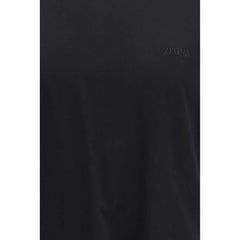 ZEGNA Black Cotton Polo Shirt