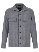 ZEGNA Blue Linen Blouse