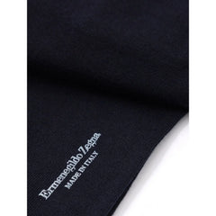 ZEGNA Blue Wool Sock - 42-43 - Crew Socks