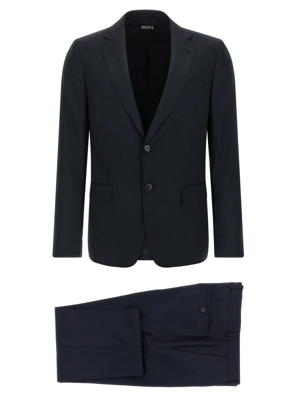 ZEGNA Blue Wool Two-Piece Suit - IT56 | XL