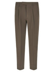 ZEGNA Brown Cotton Dress Pants - IT52 | XL