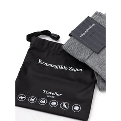 ZEGNA Gray Cotton Sock - Crew Socks