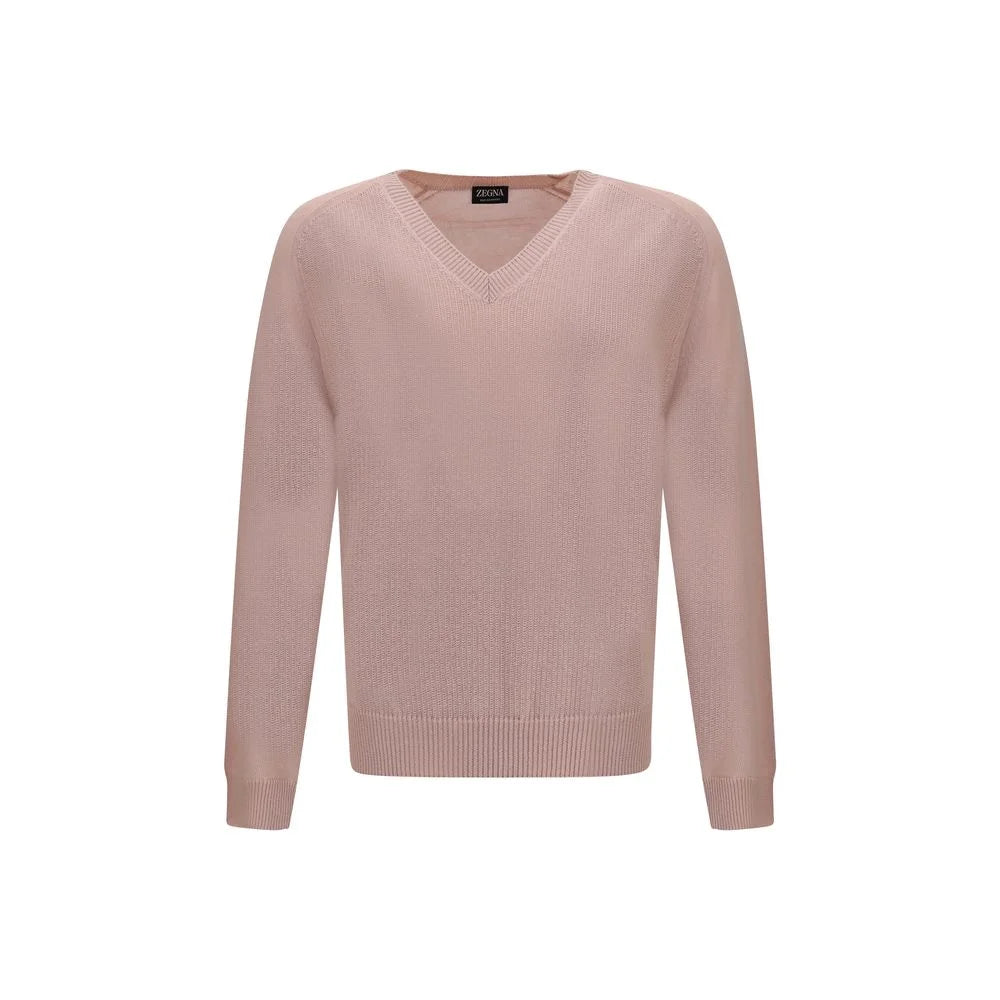 ZEGNA V-neck cashmere sweate - Sweaters