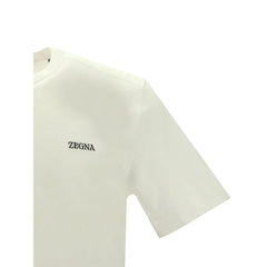 ZEGNA White Cotton T-Shirt
