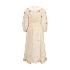 Zimmermann Beige Linen Casual Dress - 3