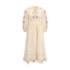 Zimmermann Beige Linen Casual Dress - 3