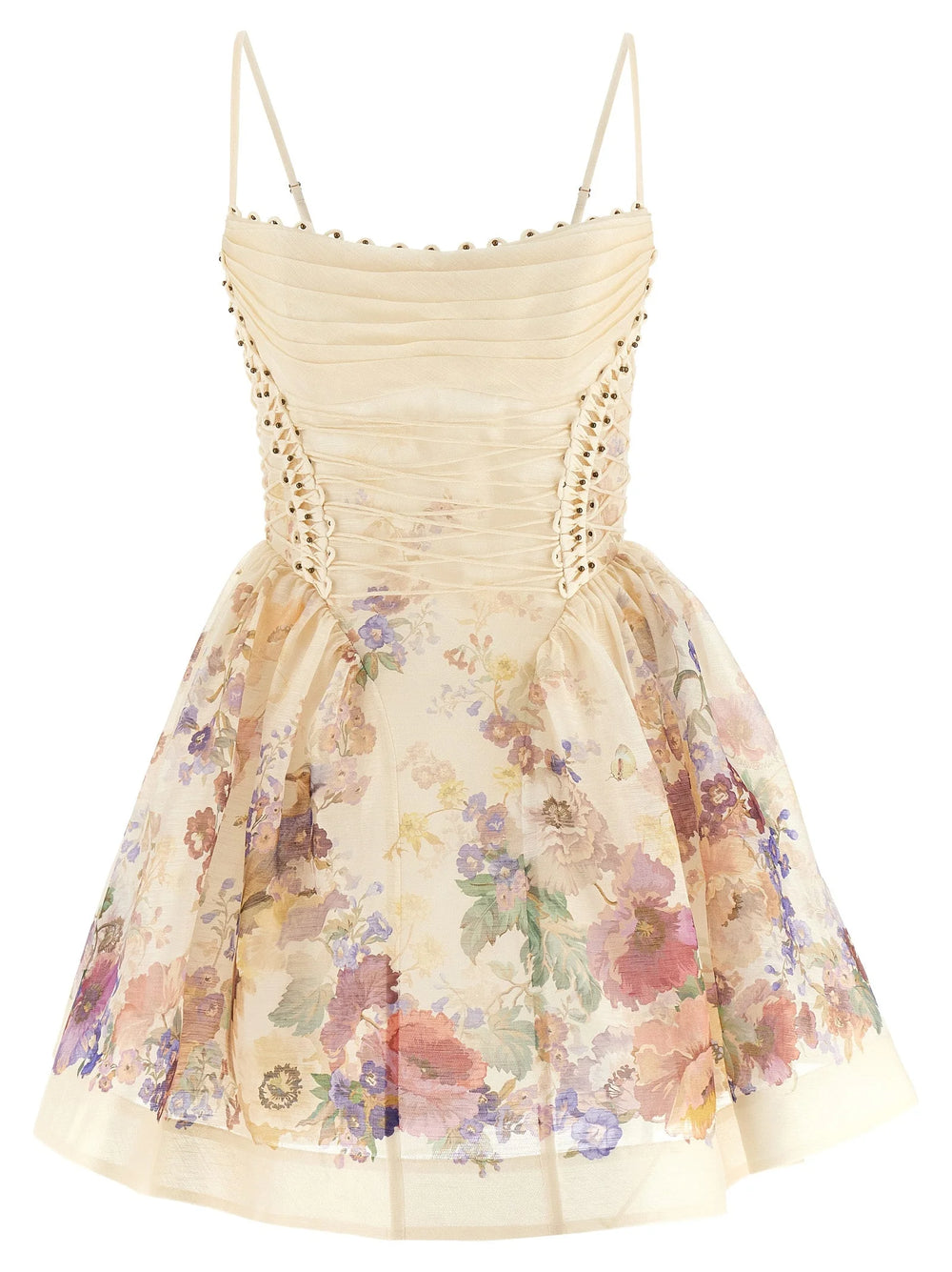 Zimmermann Beige Linen Short Dress - 1