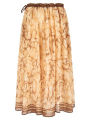 Zimmermann Beige Ramie Midi Skirt - 2