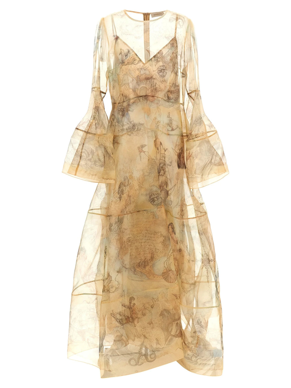 Zimmermann Beige Silk Long Dress - 2