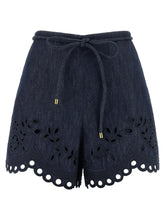 Zimmermann Blue Cotton Bermuda Shorts