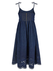 Zimmermann Blue Cotton Midi Dress - 3