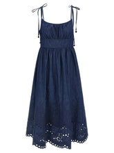 Vestido midi Zimmermann azul em algodão - 3