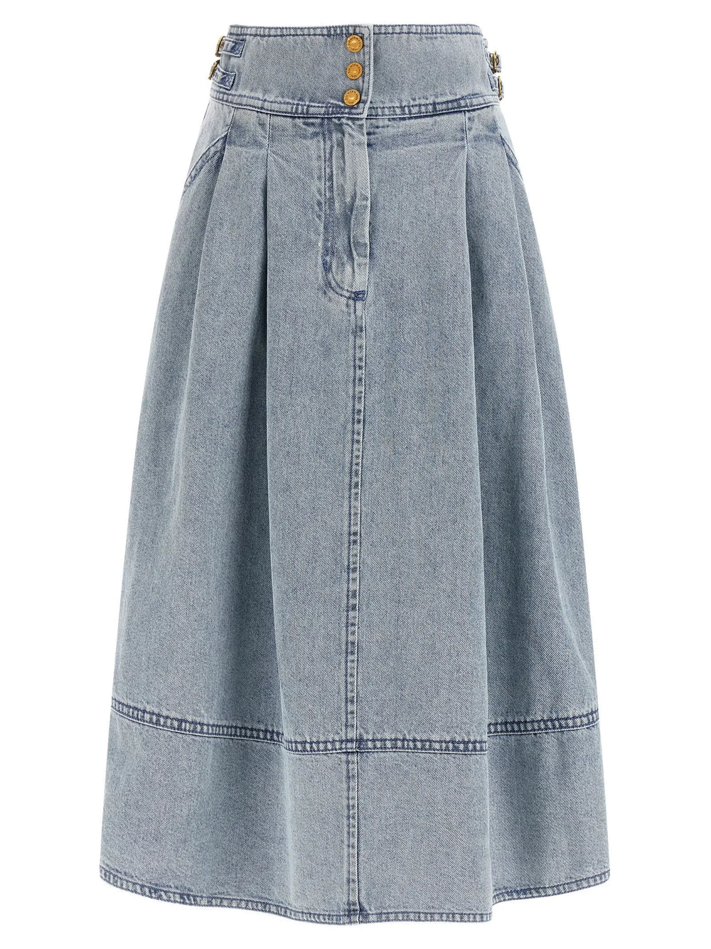 Zimmermann Blue Cotton Midi Skirt - 2