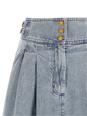 Zimmermann Blue Cotton Midi Skirt - 2