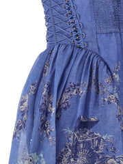 Zimmermann Blue Linen Long Dress - 3