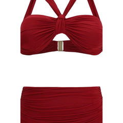 Zimmermann Bordeaux Polyester Bikini