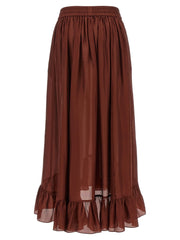 Zimmermann Bordeaux Silk Mini Skirt - 4