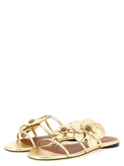 Zimmermann Gold Leather Slides