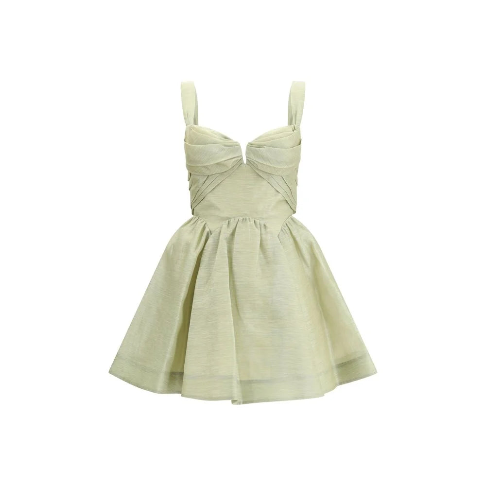 Zimmermann Green Linen Casual Dress