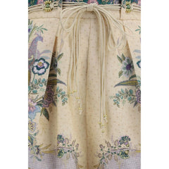 Zimmermann Multicolor Linen Bermuda Shorts