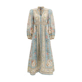 Zimmermann Multicolor Linen Casual Dress