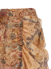 Zimmermann Multicolor Linen Midi Skirt - 1