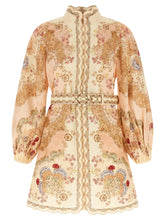 Rochie scurtă multicolor din in Zimmermann - 2