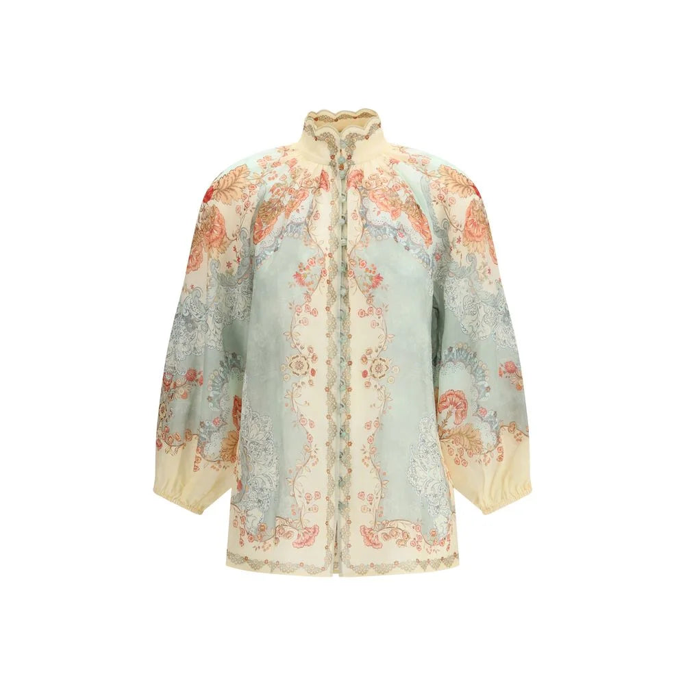 Zimmermann Multicolor Ramie Blouse