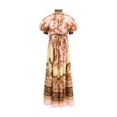 Rochie casual din mătase multicolor Zimmermann