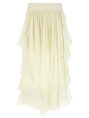 Zimmermann White Cotton Mini Skirt - 1
