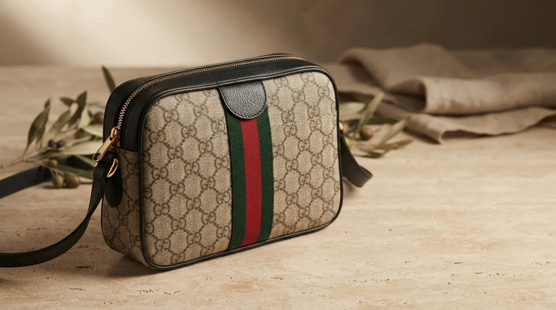 Gucci Beige Fabric Shoulder Bag - Timeless GG Monogram Craft