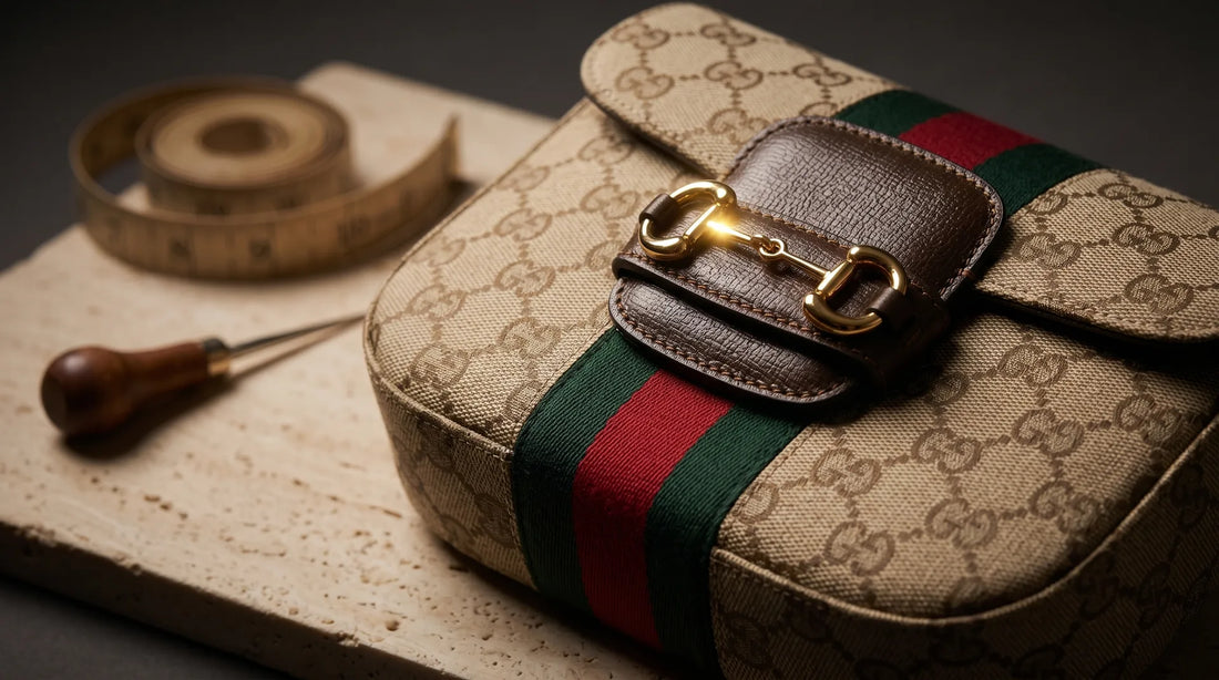Die Gucci Beige Stoff Schultertasche: Eine Studie über Erbe und Handwerkskunst
