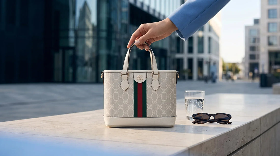 The subtle evolution behind Gucci's white coated canvas