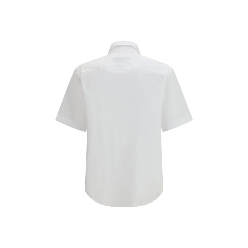 Versace Jeans White Cotton Shortsleeve Shirt - IT52 | XL