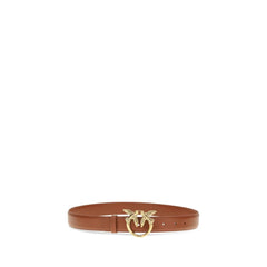 PINKO Brown Calf Leather Bos Taurus Regular Belt