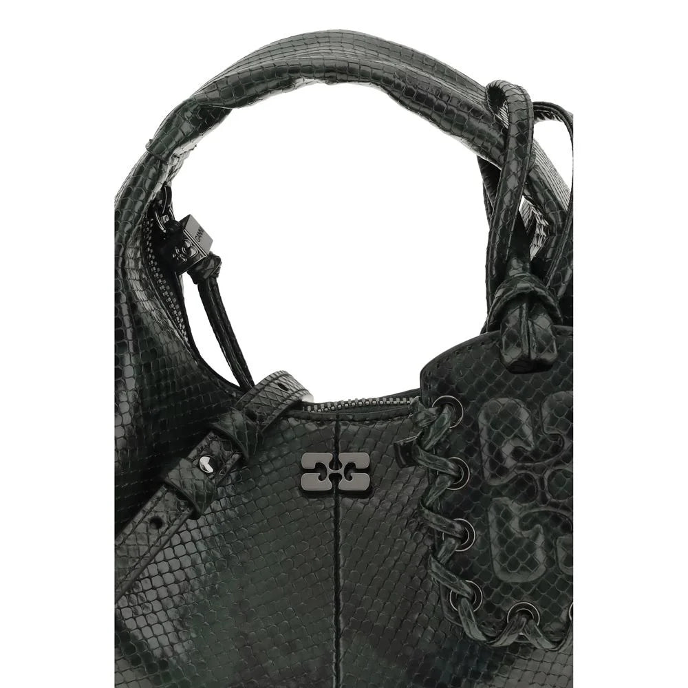 Ganni Black Recycled Polyester Shoulder Bag