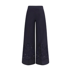 Forte_Forte Blue Cotton Casual Pants - 0/XS